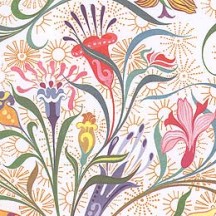 Bright Fantasy Floral Italian Paper ~ Carta Varese Italy